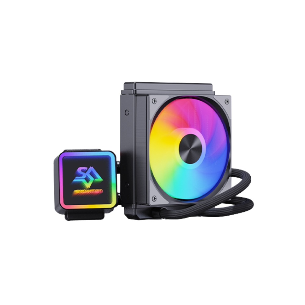 SNOWMAN KS120 ARGB BK 120MM LIQUID COOLER 1 Snowman Ks120 Argb Bk 120Mm Liquid Cooler