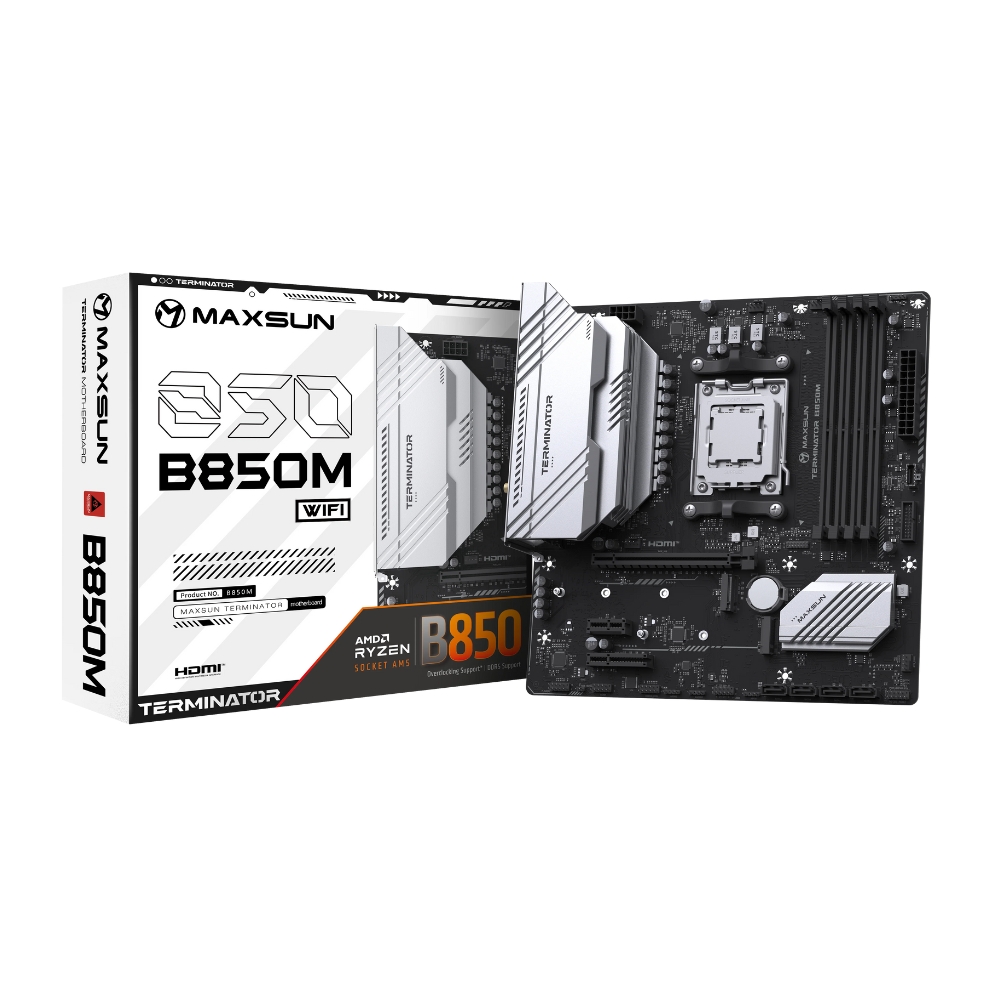 MAXSUN B850M WIFI DDR5 MICRO ATX BRAND NEW MOTHERBOARD 1 Maxsun B850M Wifi Ddr5 Micro Atx Brand New Motherboard