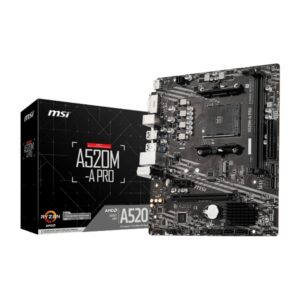MSI A520M A PRO DDR4 MICRO ATX BRAND NEW MOTHERBOARD