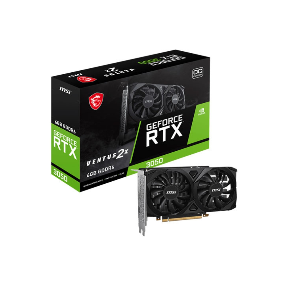 MSI RTX 3050 VENTUS 2X 6G OC BRAND NEW NVIDIA GRAPHICS CARD 1 Msi Rtx 3050 Ventus 2X 6G Oc Brand New Nvidia Graphics Card
