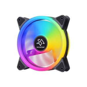 SNOWMAN DF120 BLACK COLORED LIGHT LARGE 4 PIN CHASSIS FAN