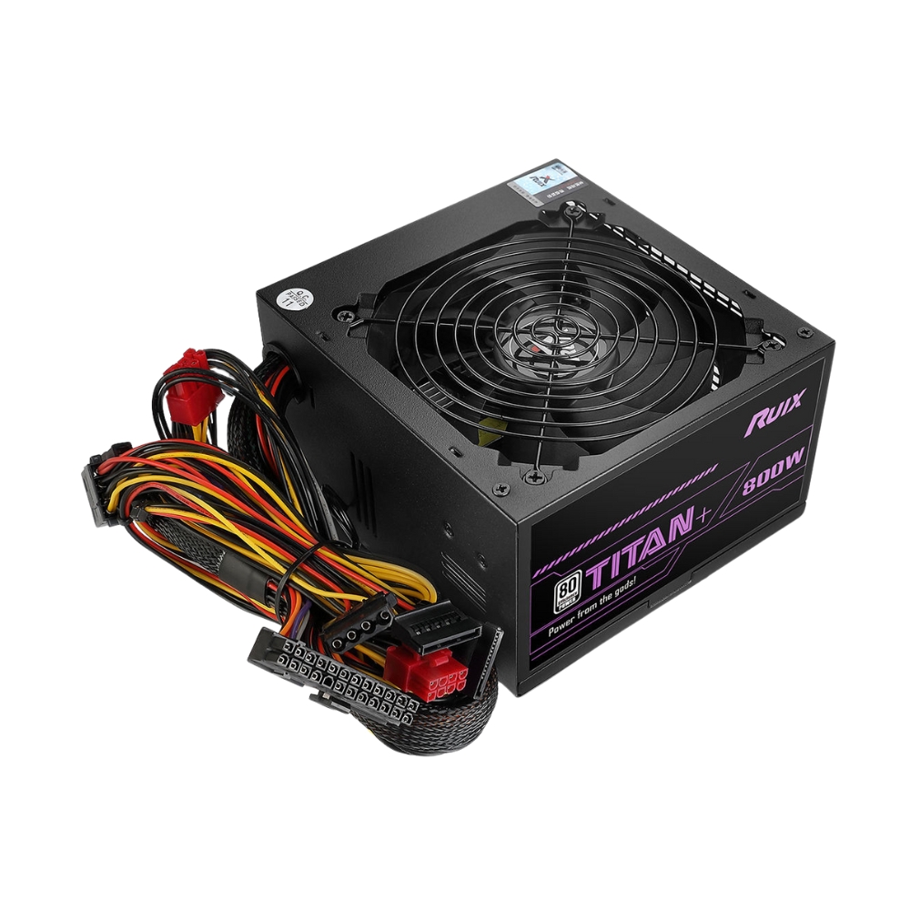RUIX TITAN 800 550W 80 PLUS WHITE POWER SUPPLY UNIT 1 Ruix Titan 800 550W 80+ White Power Supply Unit