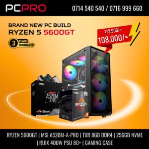 PCPRO AMD RYZEN 5 5600GT PREBUILT DESKTOP COMPUTER