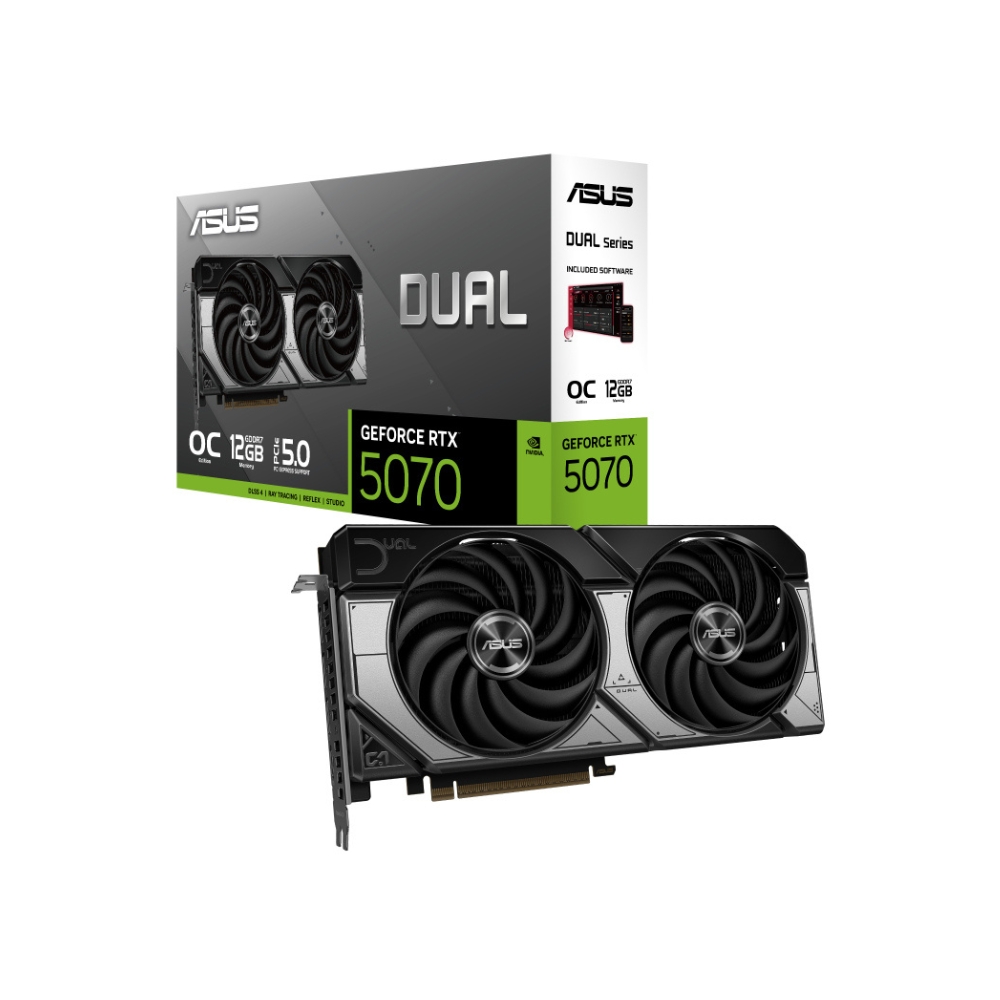 ASUS DUAL RTX 5070 12GB GDDR7 OC GRAPHICS CARD 1 Asus Dual Rtx 5070 12Gb Gddr7 Oc Graphics Card
