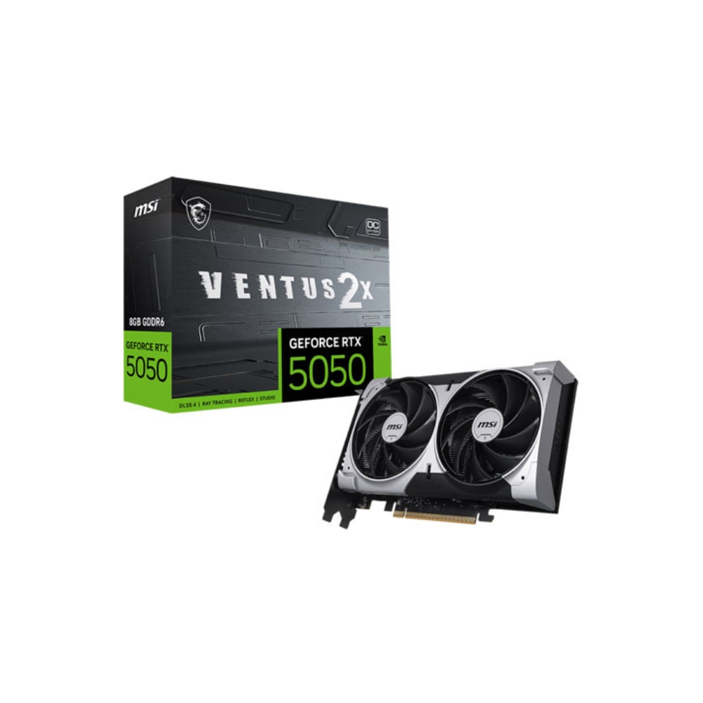 MSI RTX 5050 8G VENTUS 2X OC GRAPHICS CARD 1 Msi Rtx 5050 8G Ventus 2X Oc Graphics Card