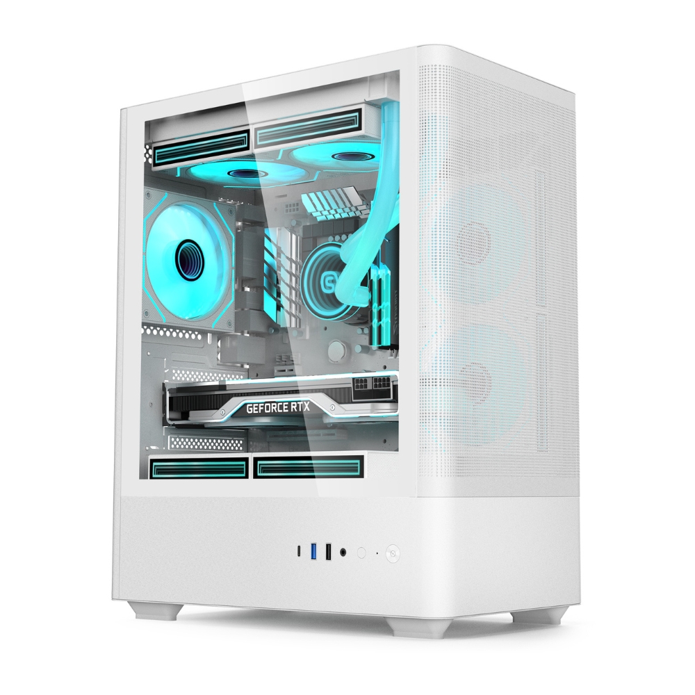 SOEYI U621 MESH WHITE MATX PC CASING 1 Soeyi U621 Mesh White Matx Pc Casing